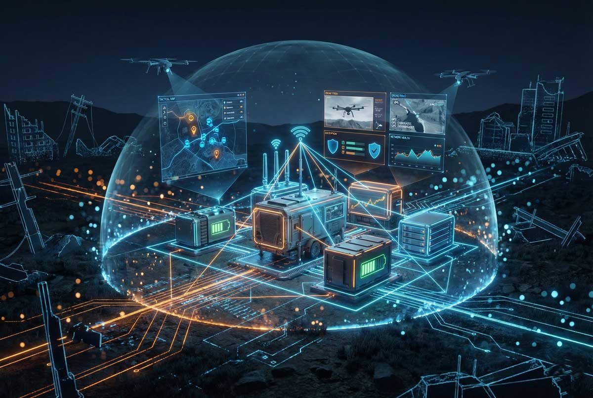 Mobile Command Complexes: Deployment in Minutes and High Protection