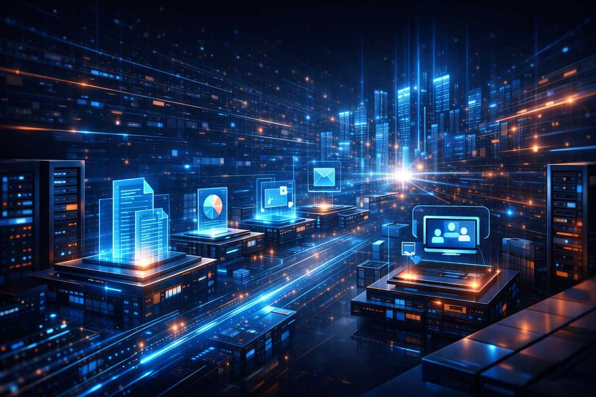 Development of a Convergent Communication System Based on Electronic Document Management